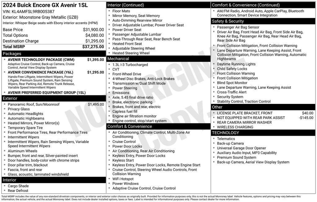 buick encore gx 2024 KL4AMFSL9RB005387 image buick encore gx 2024 KL4AMFSL9RB005387 image